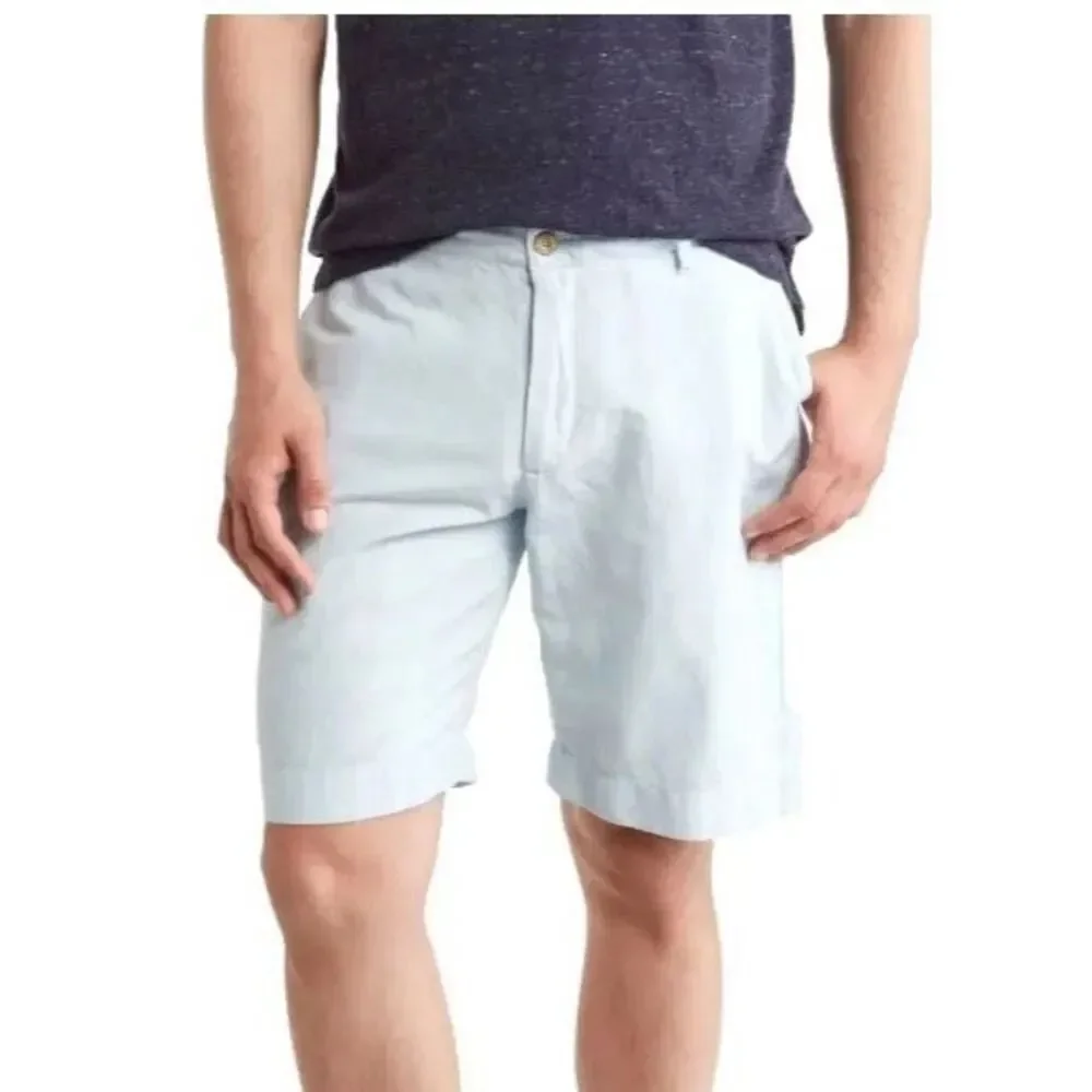 ✨Faherty Stretch Malibu 9” Baby Blue Sz 34 Shorts✨